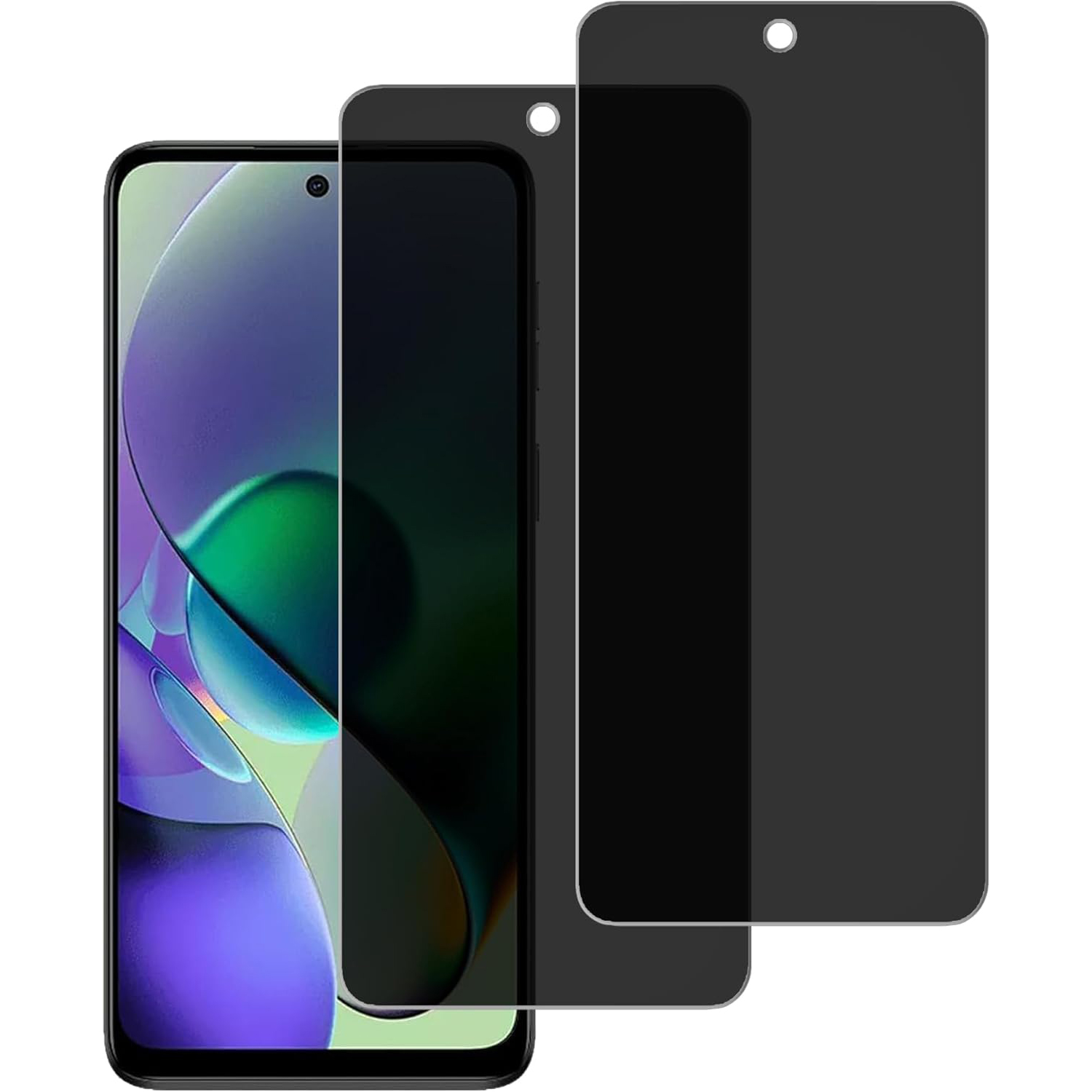 Privacy Filter 2Pack - [2パック] Moto G54 5G プライバシーフィルター 強化ガラスフィルム