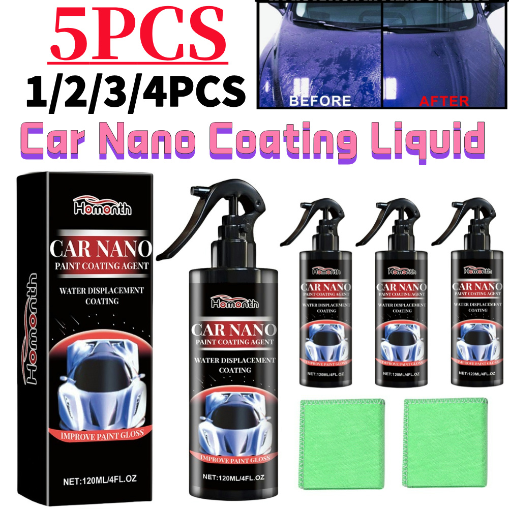 Nano Liquid Coating - 1-5 個車のナノコーティング液体研磨ペイントコーティング剤車の傷修復ナノスプレー高速修復スクラッチスプレーツール