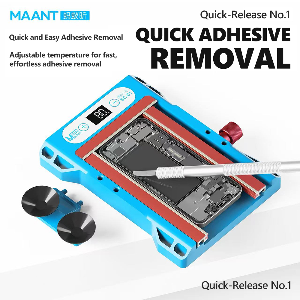 Screen Alignment Tool - MaAnt SC-01 クイックリリース No. 1 スマートフォン画面ベゼル修理用加熱スクリーンリムーバー