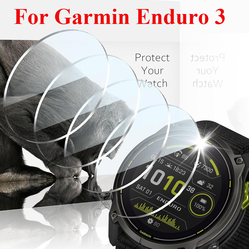 Smartwatch Screen Film - 強化ガラスフィルムガーミンエンデューロ 3 スマートウォッチスクリーンプロテクターガードガラス保護フィルムアクセサリーガーミンエンデューロ 3