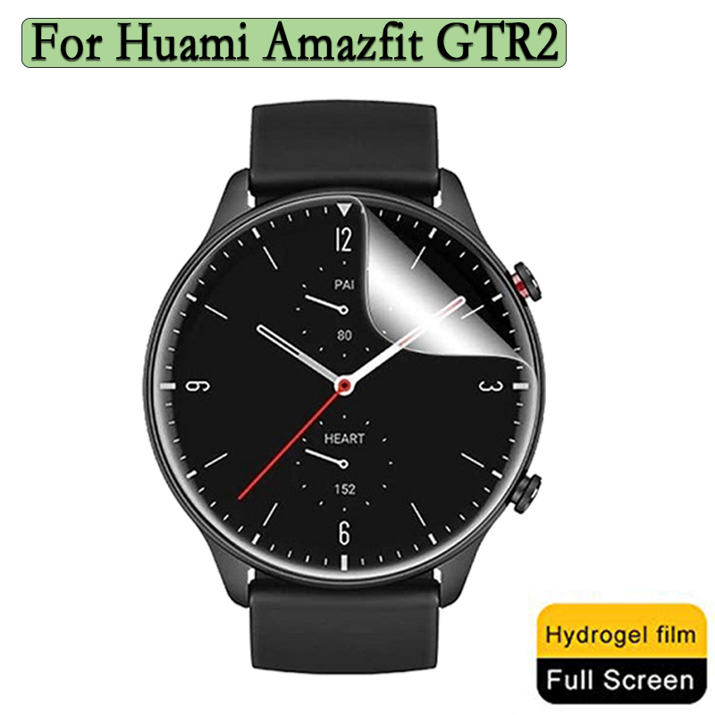 Smartwatch Screen Film - Huami Amazfit GTR 2スマートウォッチ用の超薄型透明ヒドロゲルフィルム,保護カバー,3個,6個