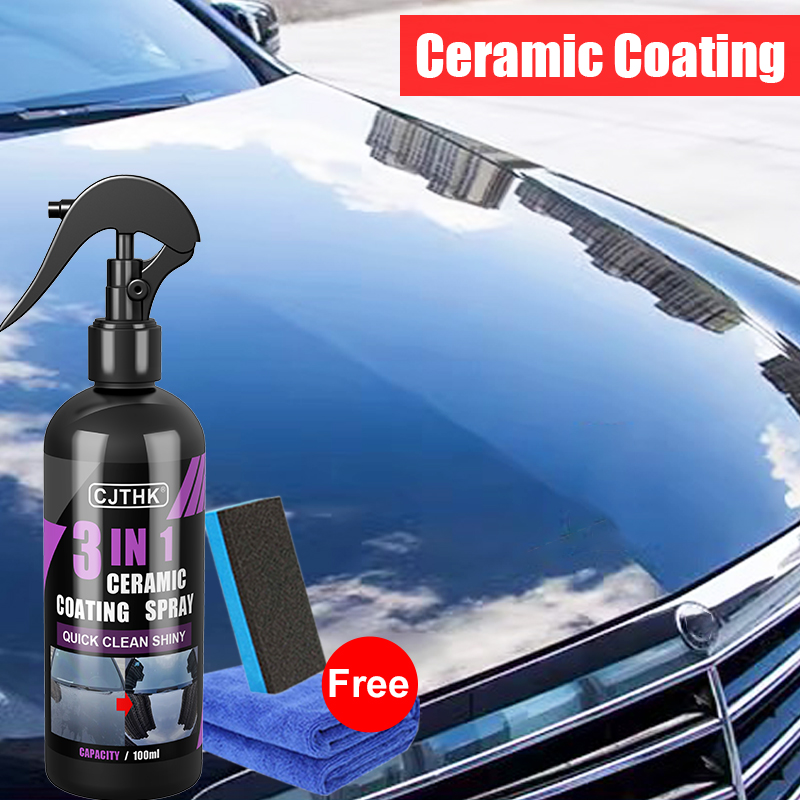Nano Liquid Coating - 3 で 1 車セラミックナノコーティング液体コーティングナノクリスタル疎水性層研磨ペイント剤車ポリッシュナノコーティング