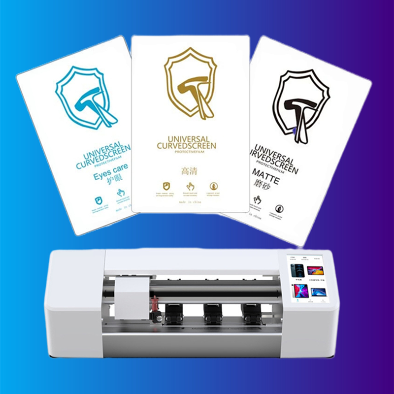 Screen Protector Cutter - 50 個 TPU 柔軟なヒドロゲルフィルムメカニッ​​クシート曲面スクリーンプロテクター HD ブルーマットプライバシー任意の切断機プロッター