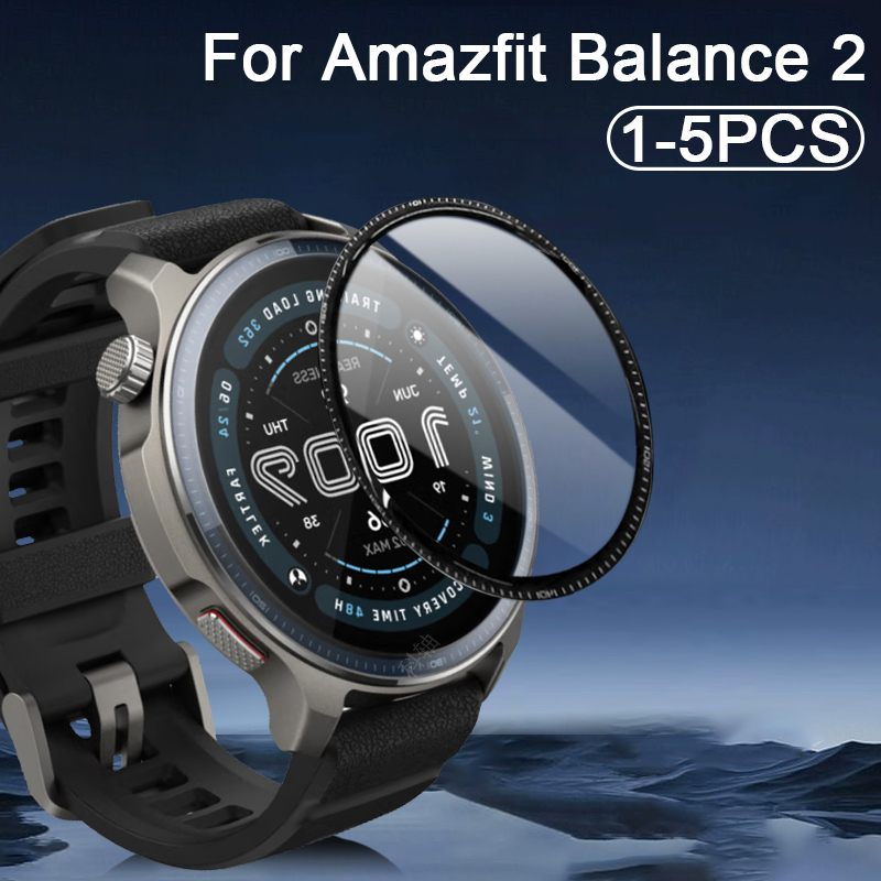 Smartwatch Screen Film - フル曲面保護ソフトフィルム Amazfit バランス 2 スマートウォッチクリア抗指紋スクリーンプロテクター Amazfit
