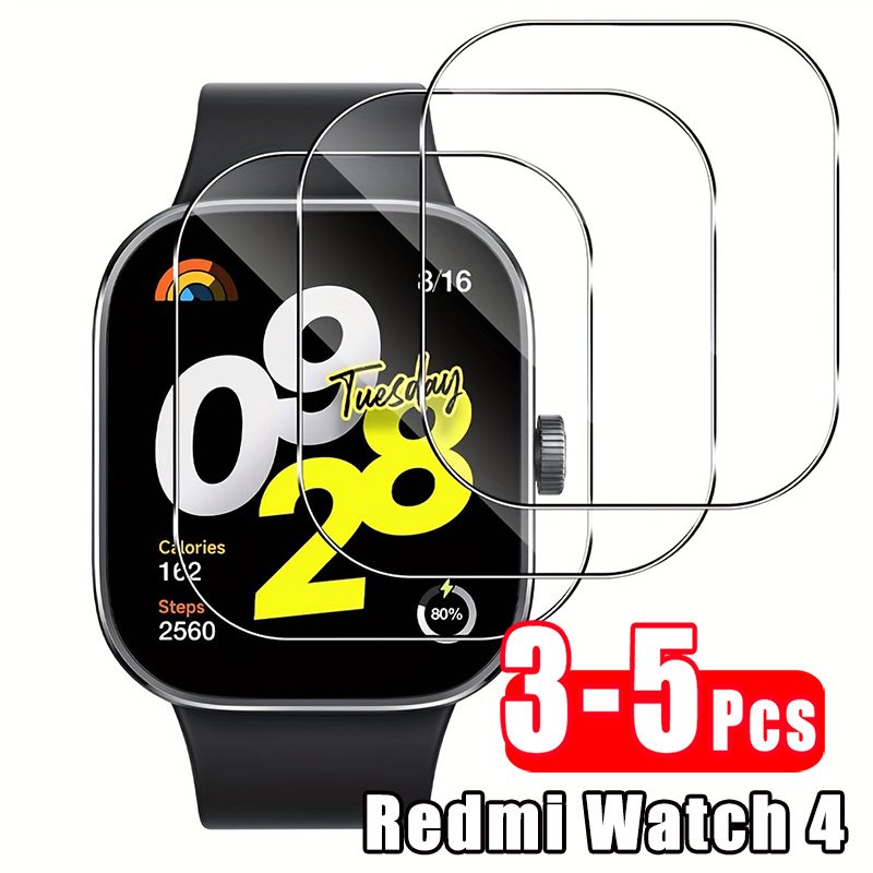Smartwatch Screen Film - 3-5 個プレミアム強化ガラス Xiaomi Redmi Watch4 スマートウォッチスクリーンプロテクター
