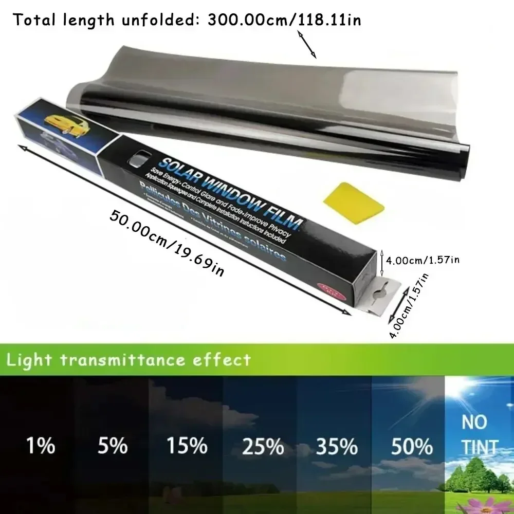 Glass Protector Auto - 3 メートル × 50 センチメートル VLT