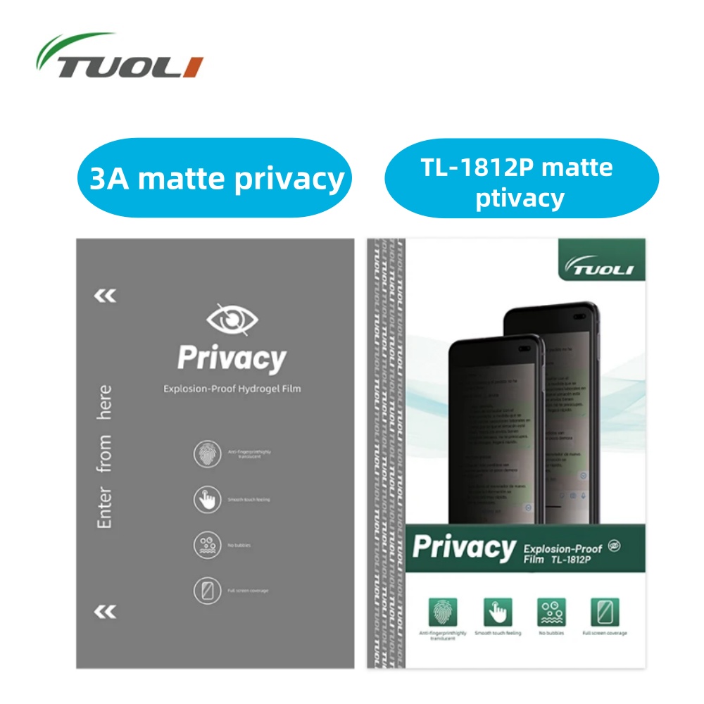 Screen Protector Cutter - Tuoli-マットプライバシーヒドロゲルフィルムスクリーン,TL-1812Pユニット,10個,l168 tl568 tl518切断機用プロテクター,25個