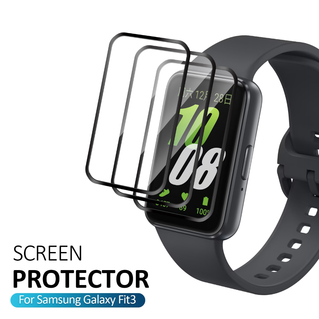 Hydrogel Screen Protector - 3 個の曲面スクリーン保護フィルムサムスンギャラクシーフィット 3 スクリーンプロテクターギャラクシーフィット 3 保護ソフトフィルムガラスではありません