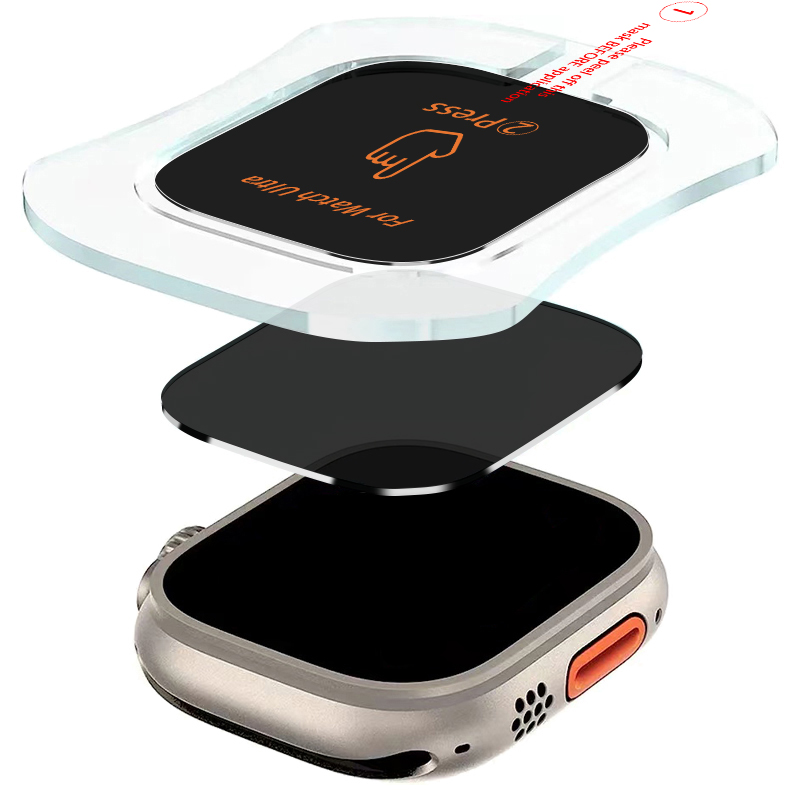 Privacy Screen Protector - Apple Watch用スクリーンプロテクターフィルム,iwatch用配置フィルム,プライバシー,強化ガラス,ultra2,ウルトラ,49mm