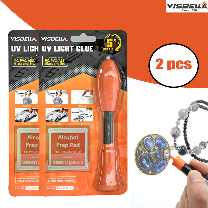 Liquid Uv Glue Kit - Visbella 2 個 UV ライト接着剤ペン 5