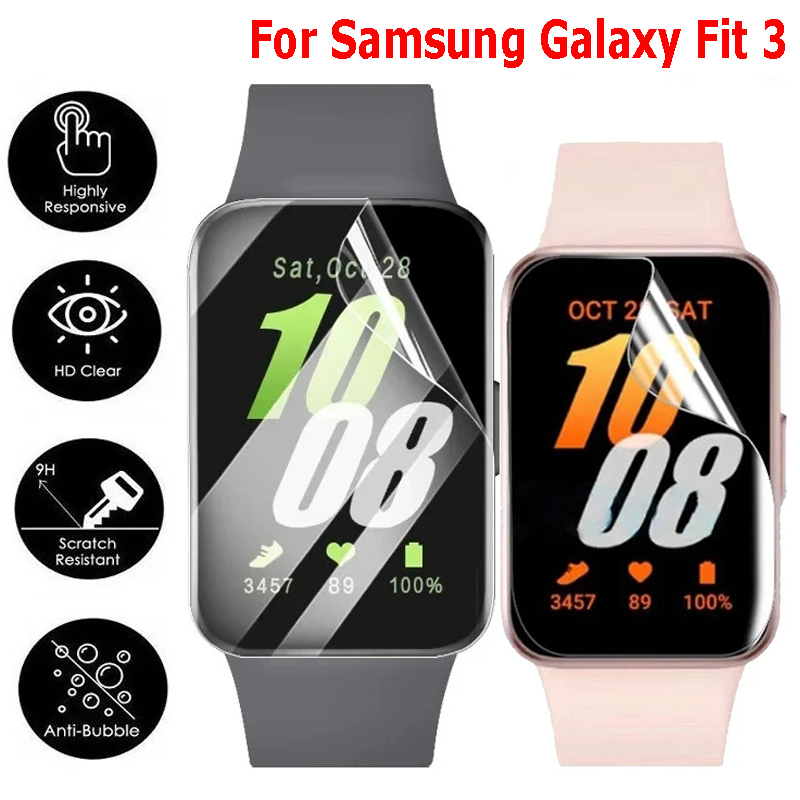 Hydrogel Screen Protector - ソフトヒドロゲルフィルムサムスンギャラクシーフィット 3 アンチスクラッチスクリーンプロテクターギャラクシー Fit3 保護フィルムではないガラス時計カバー