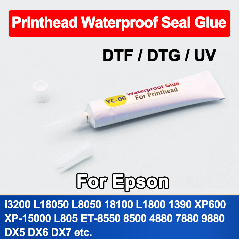 Liquid Uv Glue Kit - プリントヘッドシーリング接着剤,xp600,i3200, 4720,dx5,dx6,dx7,防水シール,インク防止,エプソンdtf,dtg uvの液体損傷