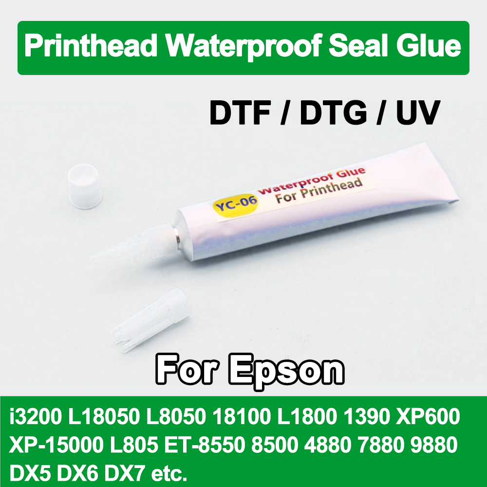 Liquid Uv Glue Kit - プリントヘッドシーリング接着剤,xp600,i3200, 4720,dx5,dx6,dx7,防水シール,インク防止,エプソンdtf,dtg uvの液体損傷