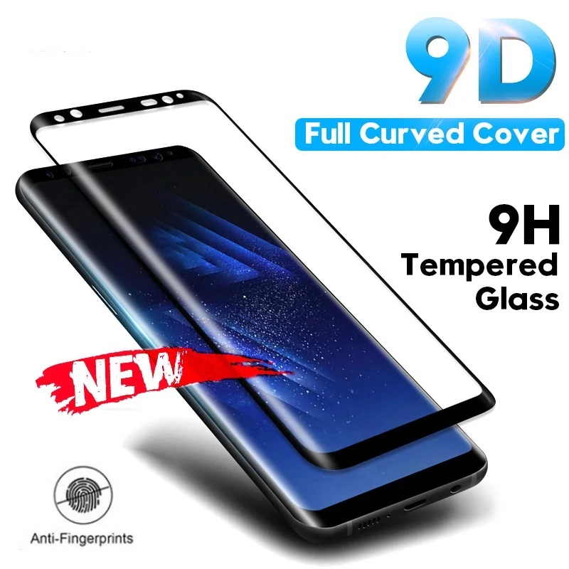 Curved Edge Screen - サムスンギャラクシー用9dカーブスクリーンプロテクター,サムスンギャラクシーノート用強化ガラスフィルム9 s9 s8 plus s7 edge