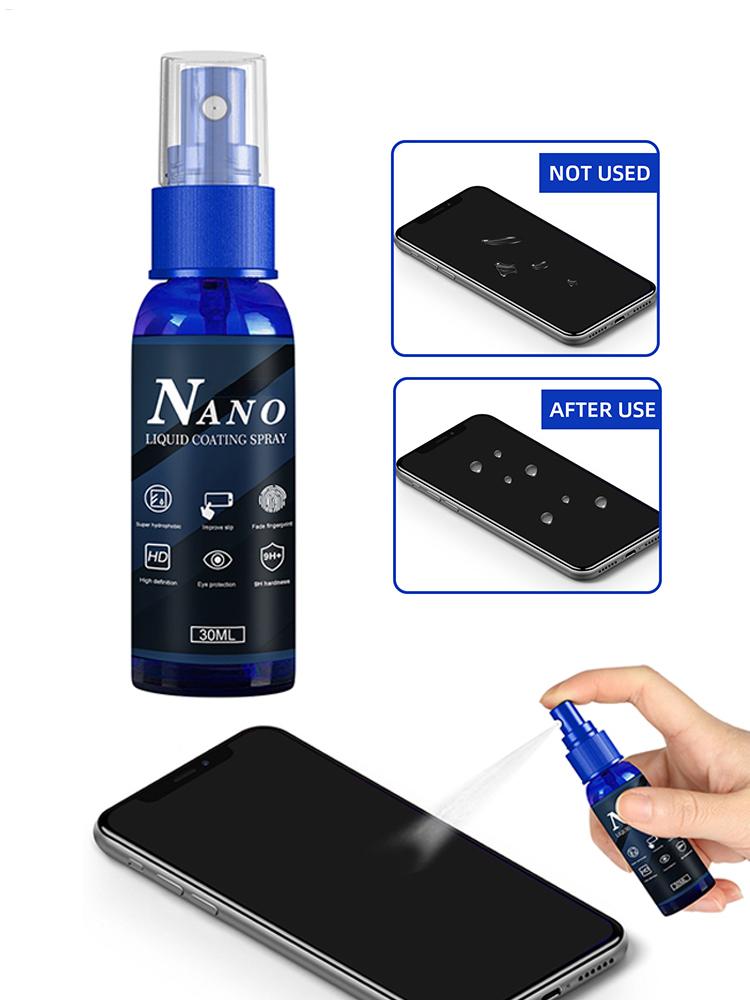 Oleophobic Coating Spray - アンチスクラッチコーティング保護スプレー疎水性疎油性スクリーンフィルム液体プロテクター電話アクセサリー 30 ミリリットルスクリーンスプレー