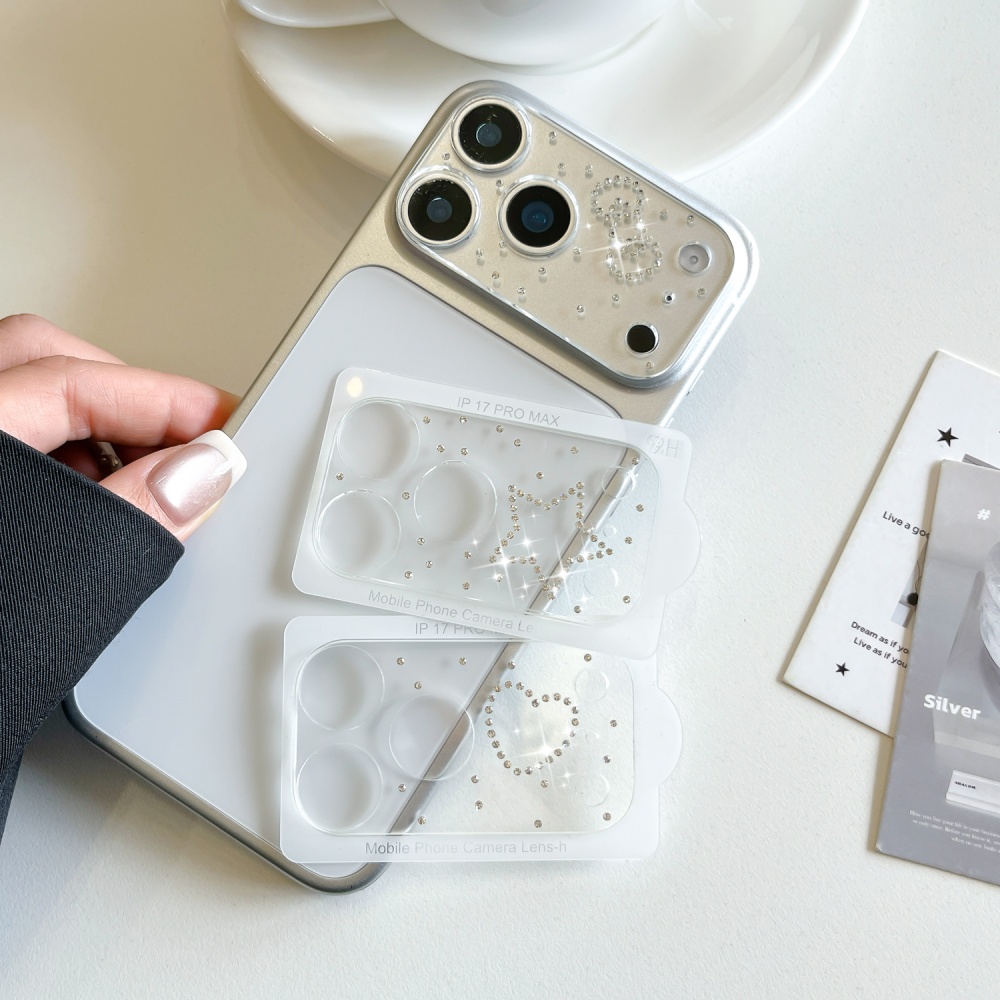 ラグジュアリーダイヤモンド3Dハートガラスカメラプロテクター - Camera Lens Protector のレビューと価格