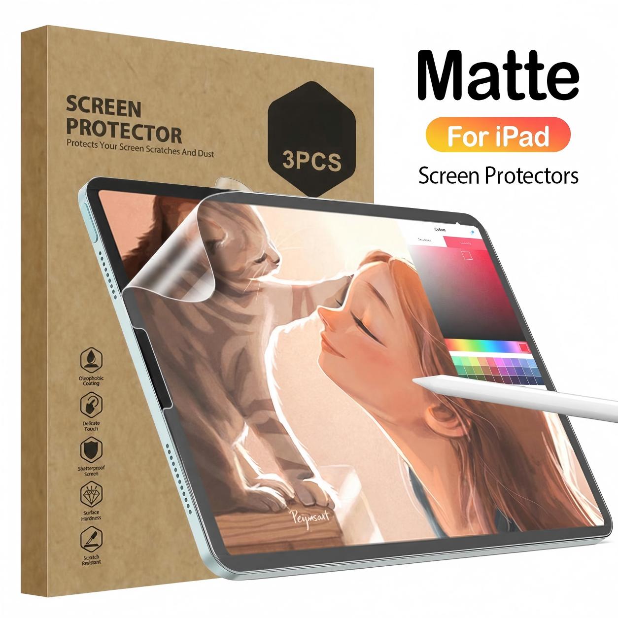 3枚入り ペーパーライクマットスクリーンプロテクター iPa - Matte Anti Glare Screen のレビューと価格