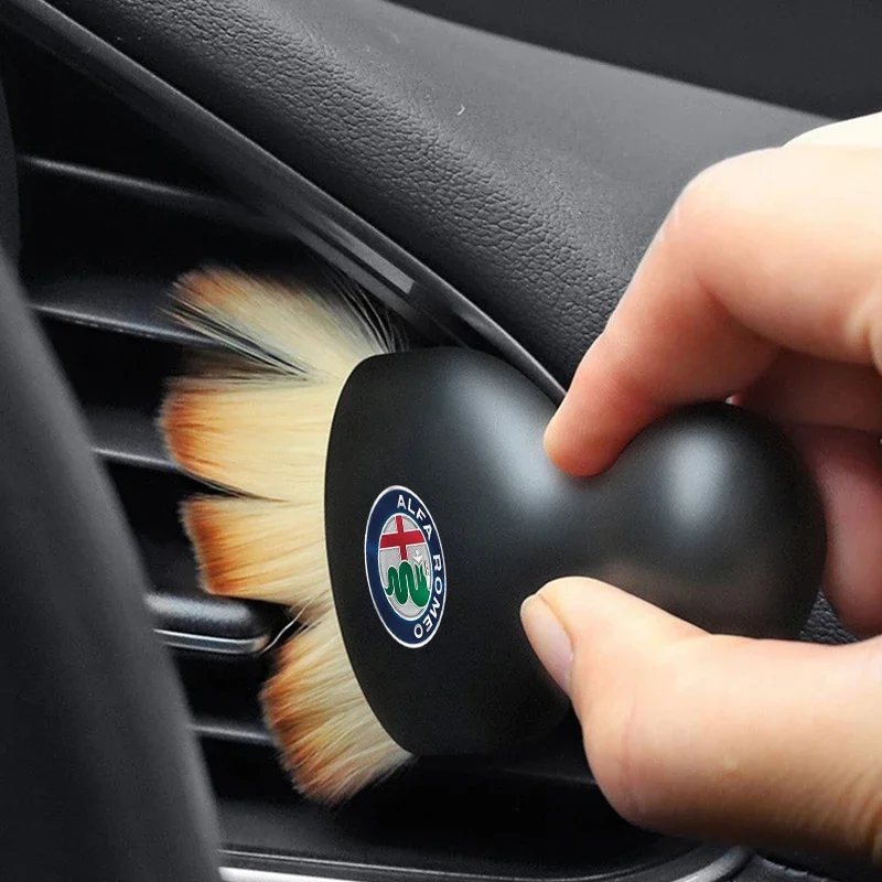 車のステッカーアルファロメオカースタイリングインテリアクリー - Dust Removal Sticker のレビューと価格