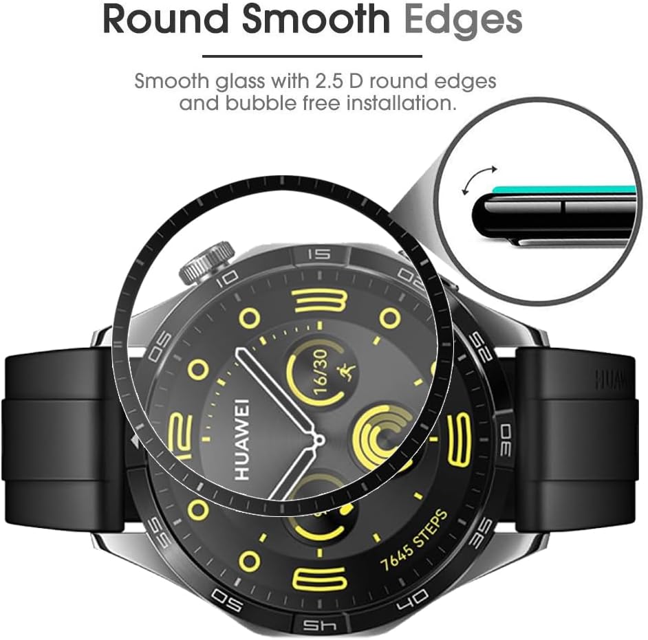 Huawei Watch,gt5pro,4,3,2,2e用の - Curved Edge Screen のレビューと価格