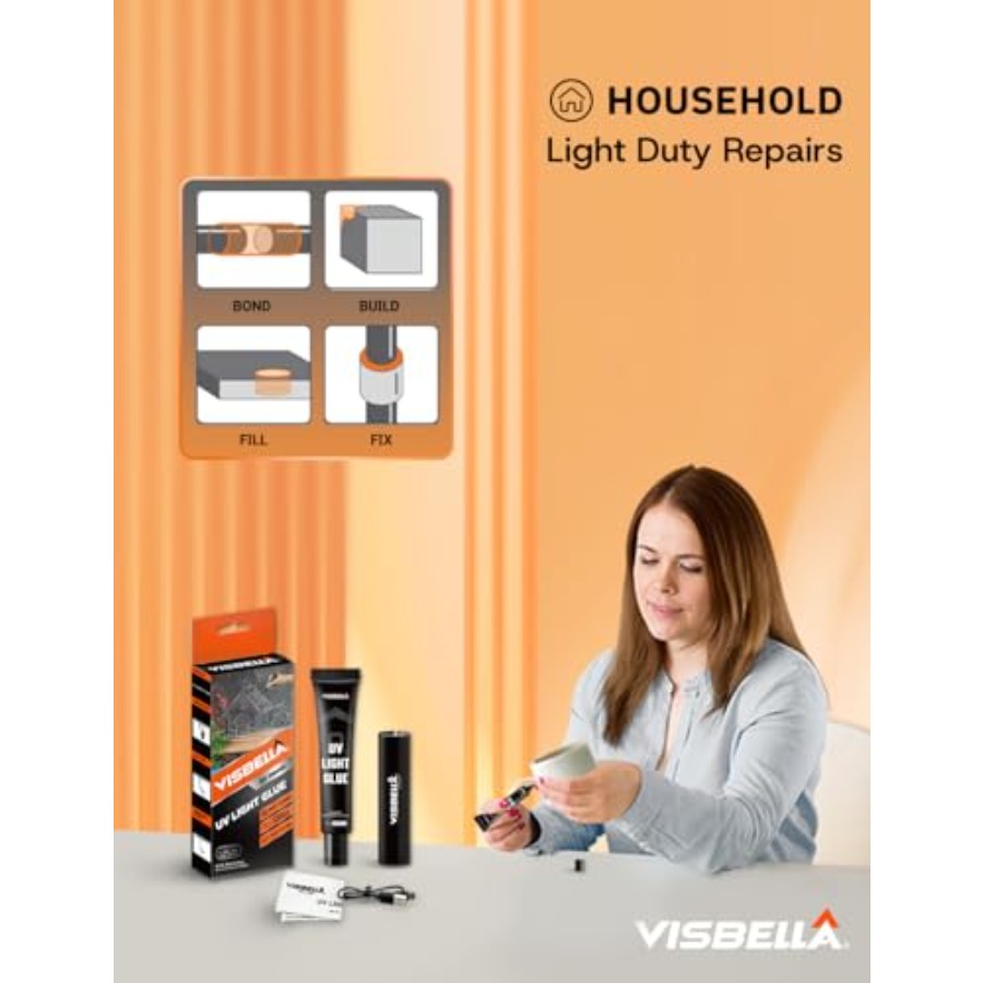 UVライトグルー樹脂キット（ランプ付き）、数秒で硬化する液体 - Liquid Uv Glue Kit のレビューと価格