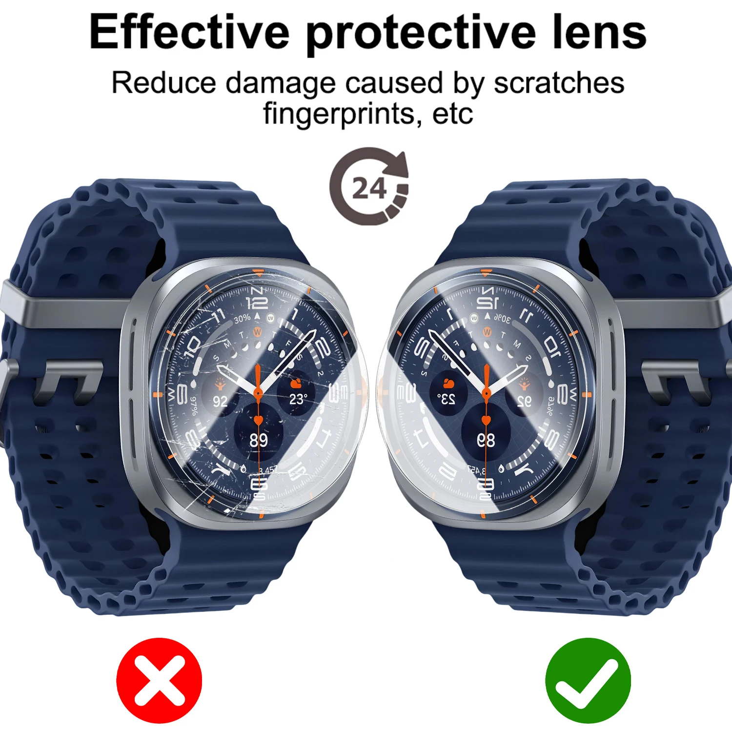 Samsung Galaxy Watch Ultra 47m - Glass Protector Auto のレビューと価格