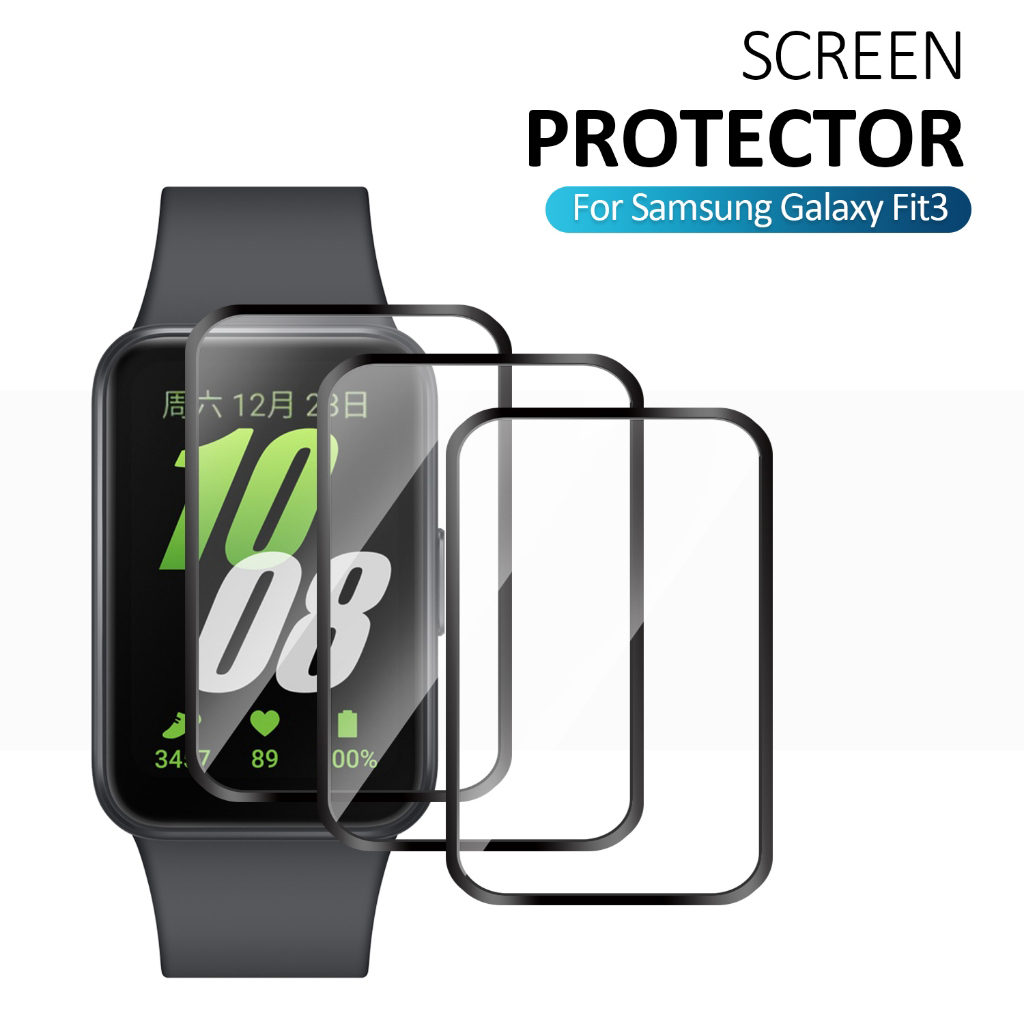 3 個の曲面スクリーン保護フィルムサムスンギャラクシーフィッ - Hydrogel Screen Protector のレビューと価格