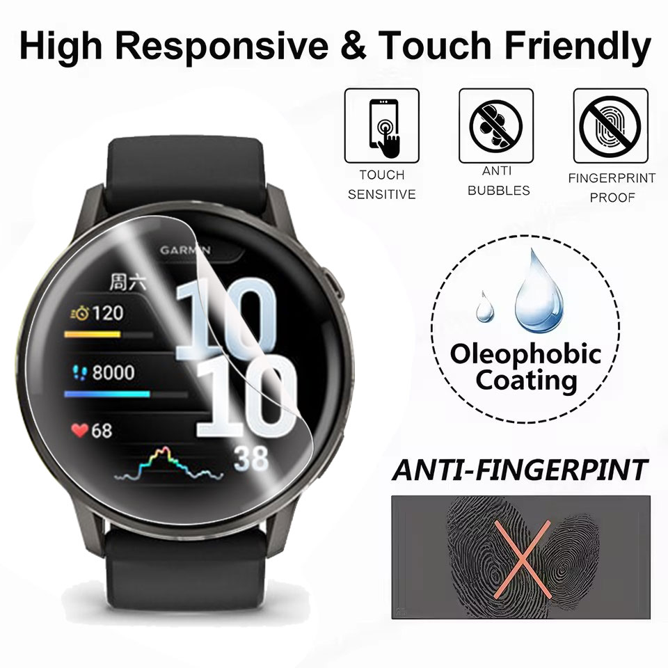 ガーミン Venu 4 45mm 41mm 用ソフトハイドロ - Hydrogel Screen Protector のレビューと価格