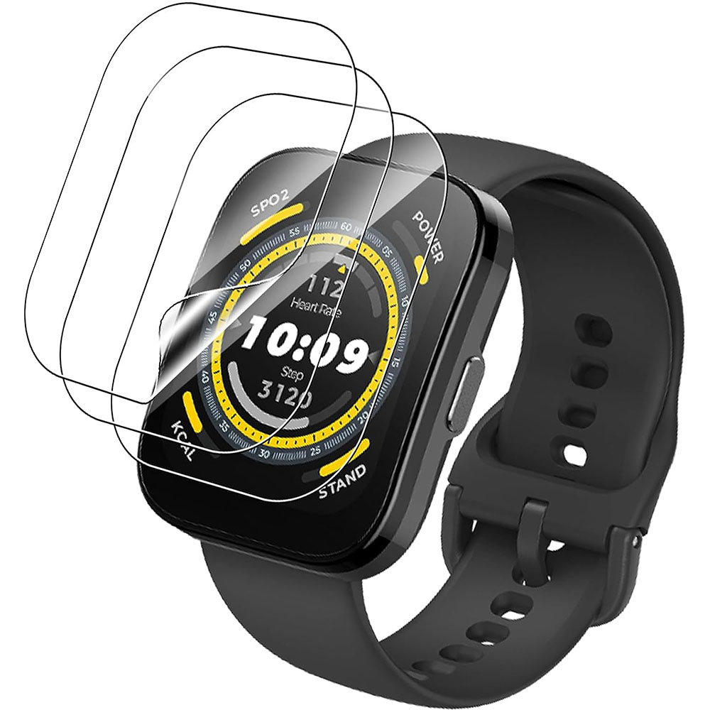 3 個クリア HD フィルムスクリーンプロテクター Huam - Smartwatch Screen Film のレビューと価格