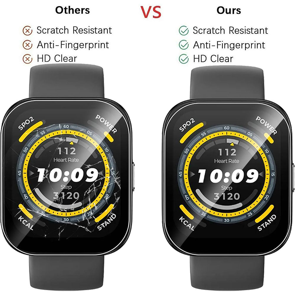 3 個クリア HD フィルムスクリーンプロテクター Huam - Smartwatch Screen Film のレビューと価格