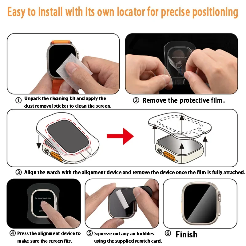Apple Watch用スクリーンプロテクターフィルム,iw - Privacy Screen Protector のレビューと価格