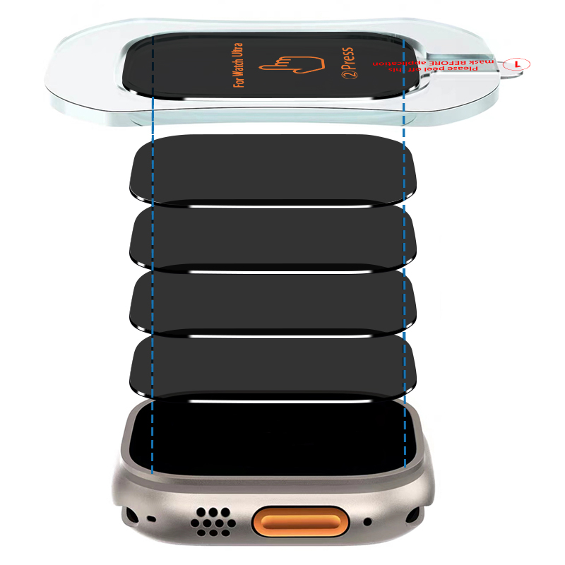 Apple Watch用スクリーンプロテクターフィルム,iw - Privacy Screen Protector のレビューと価格