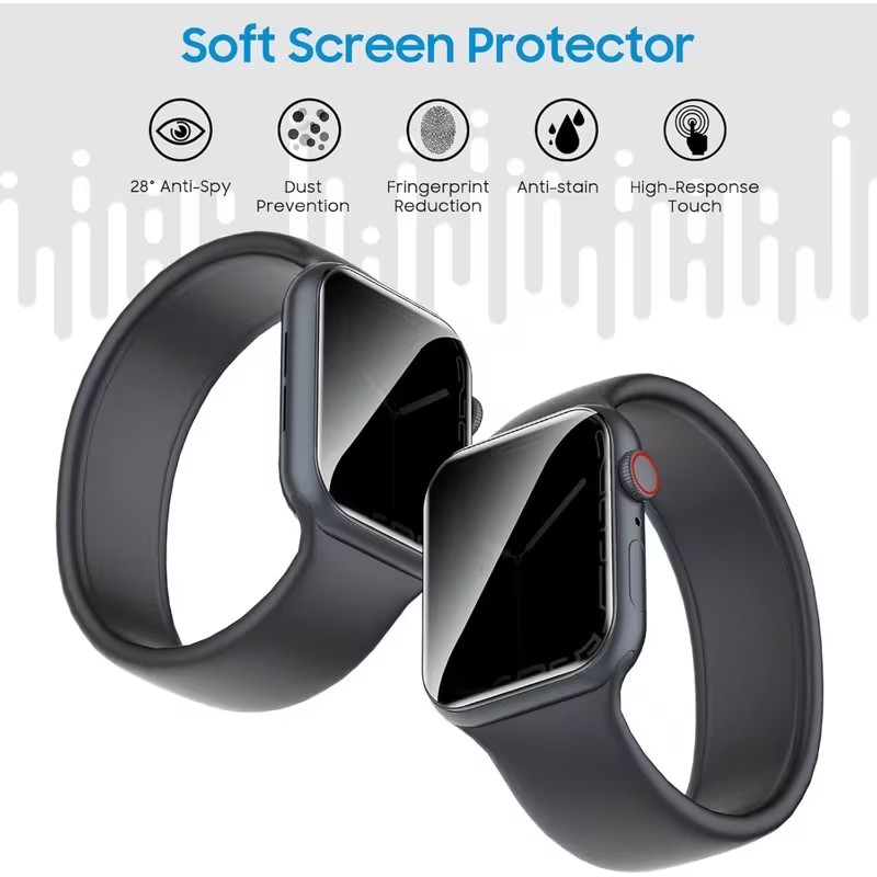 2枚入り プライバシー ハイドロゲルフィルム Apple W - Privacy Screen Protector のレビューと価格