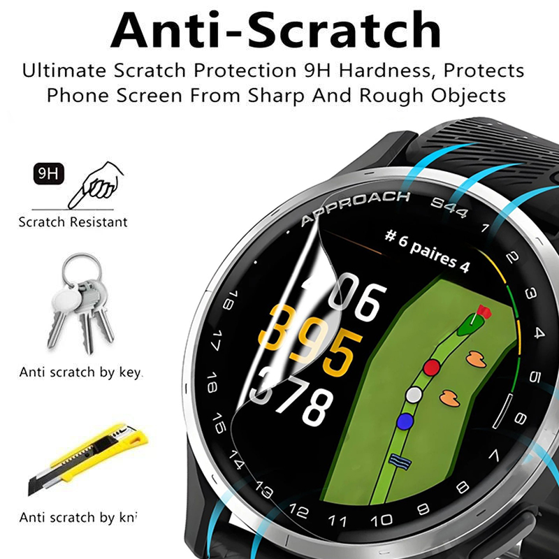 スクリーンプロテクターガーミンアプローチ S50 時計カバー - Hydrogel Screen Protector のレビューと価格