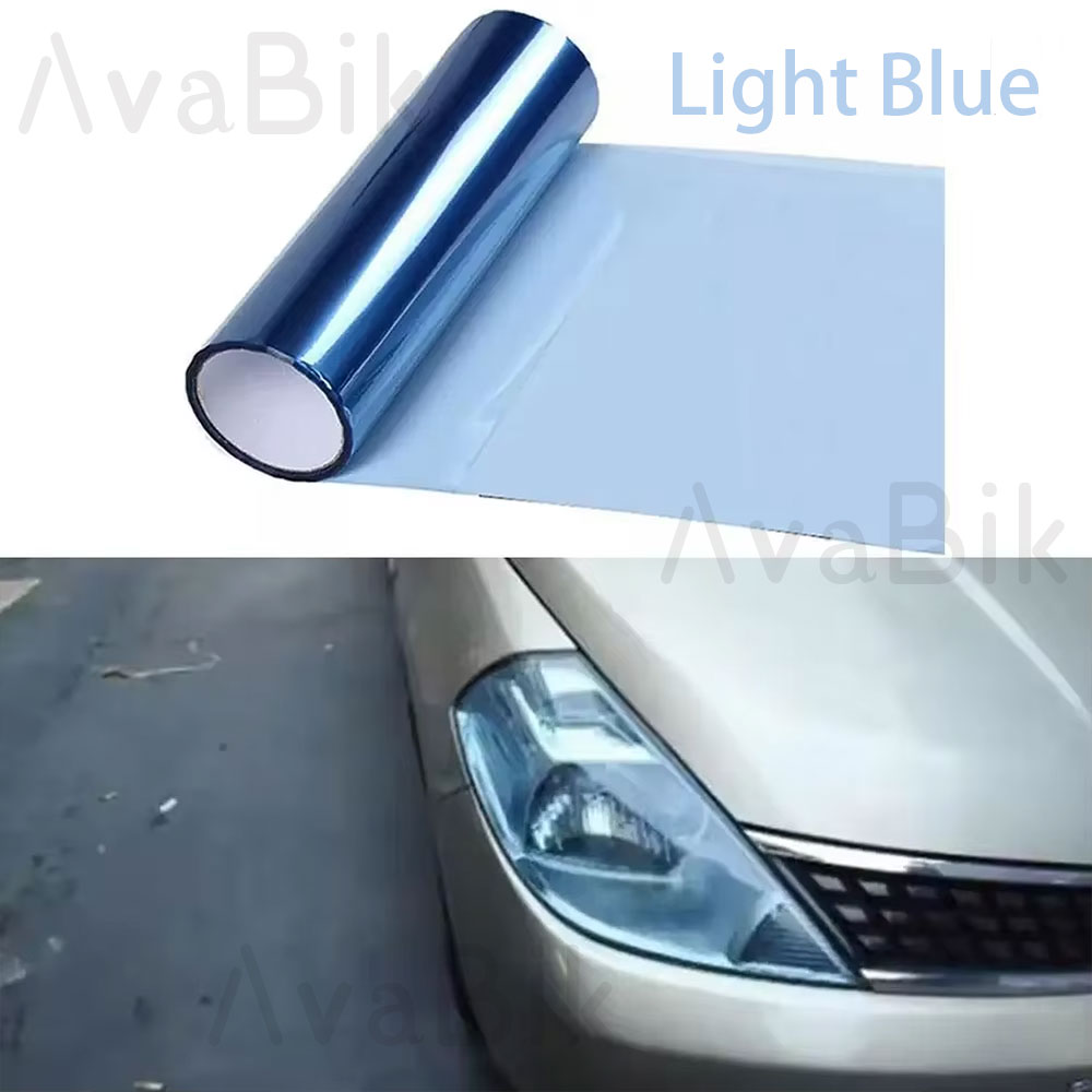 30 センチメートル車のヘッドライトブルーティントフィルム  - Anti Blue Light Film のレビューと価格