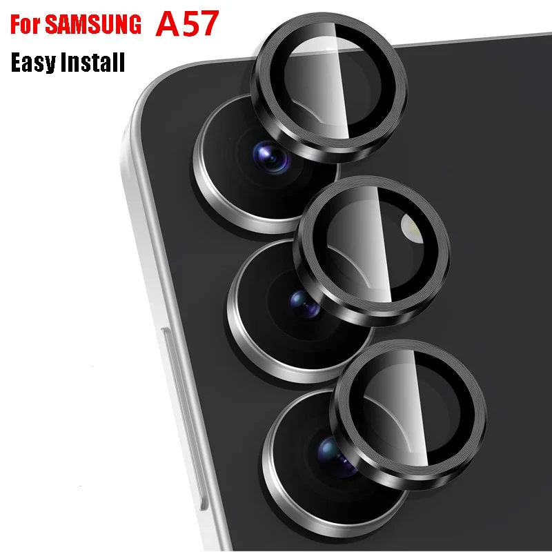 金属カメラレンズプロテクター三星銀河 A57 A37 アンチ - Tempered Glass Screen 9H のレビューと価格