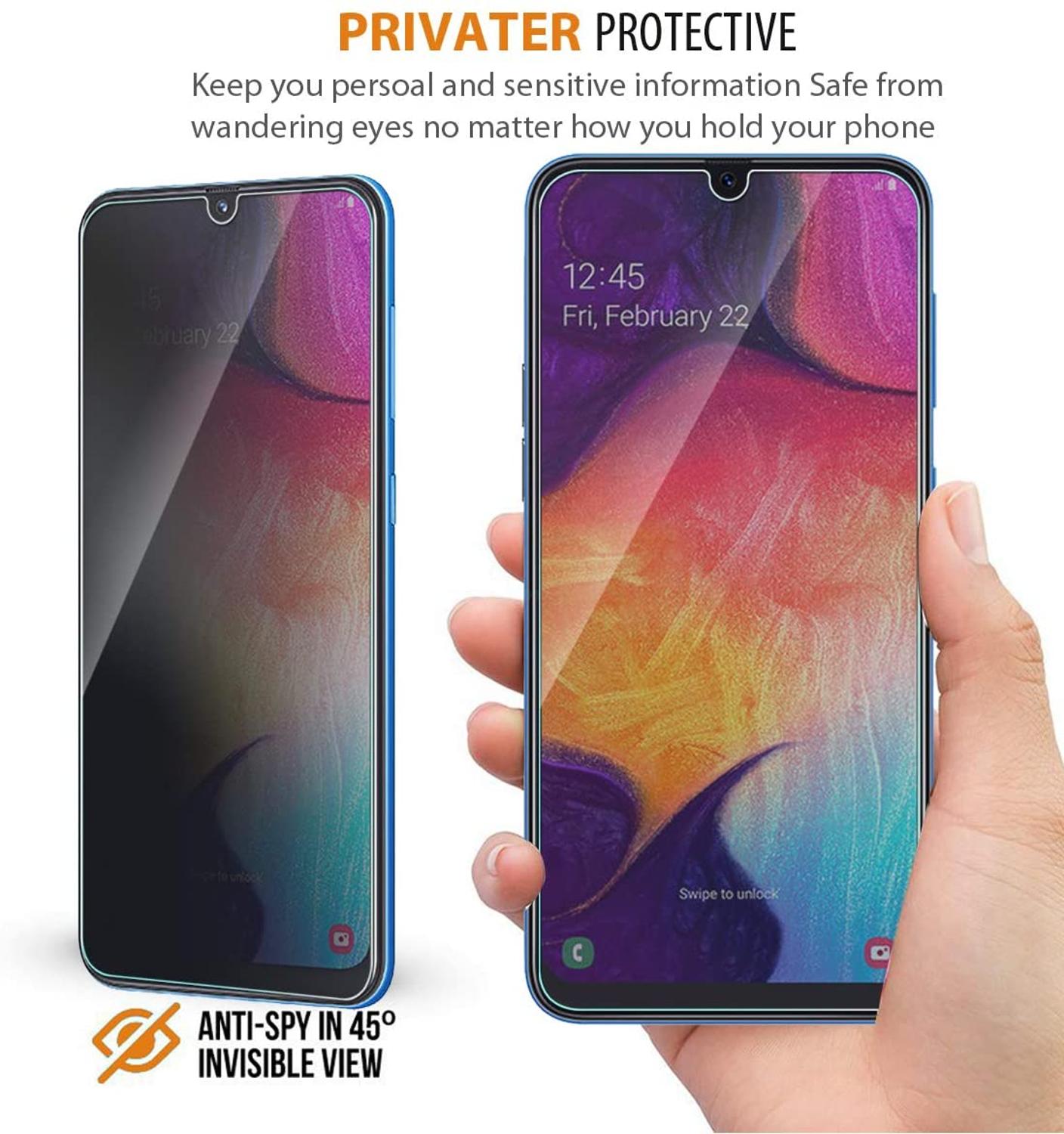 [2パック] プライバシーフィルター強化ガラスフィルムアンチ - Privacy Filter 2Pack のレビューと価格