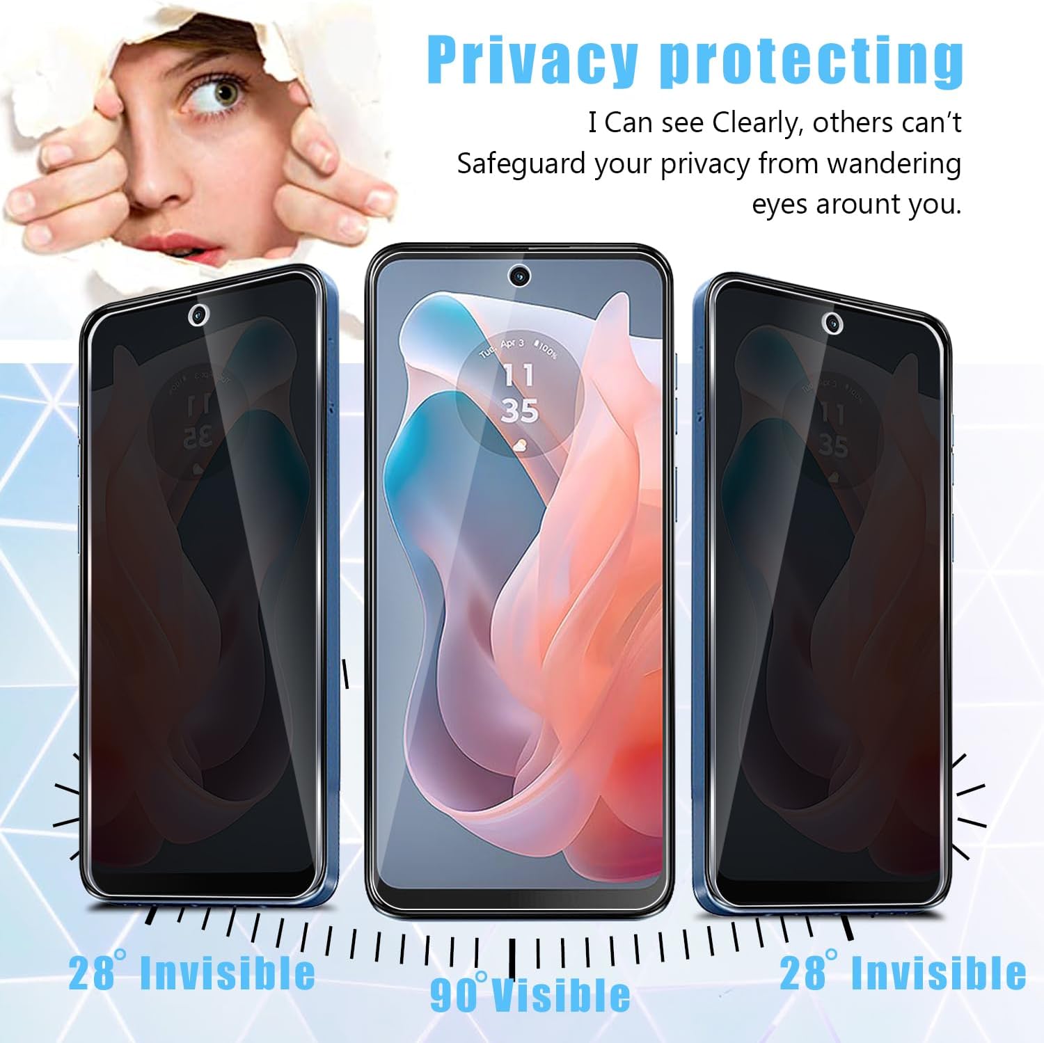 モーターサイクリスト用スクリーンプロテクター,強化ガラスフィ - Privacy Filter 2Pack のレビューと価格