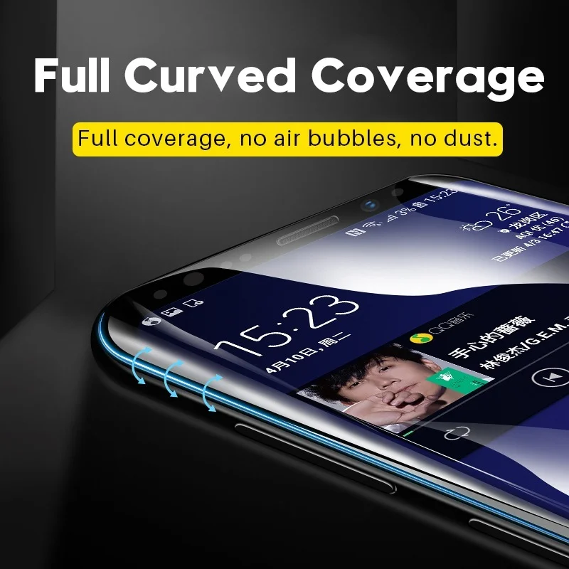 サムスンギャラクシー用9dカーブスクリーンプロテクター,サム - Curved Edge Screen のレビューと価格