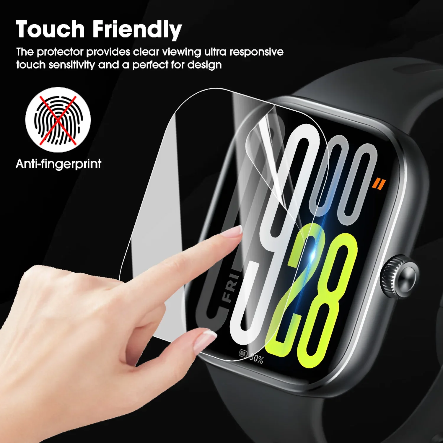 1-5枚入り レッドミウォッチ6用 ハイドロゲル保護フィルム - Hydrogel Screen Protector のレビューと価格