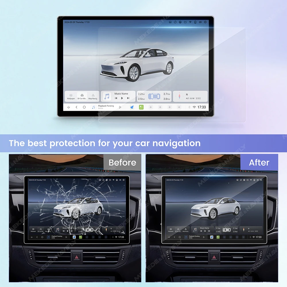カーラジオ用スクリーンプロテクター,カーラジオ,マルチメディ - Glass Protector Auto のレビューと価格