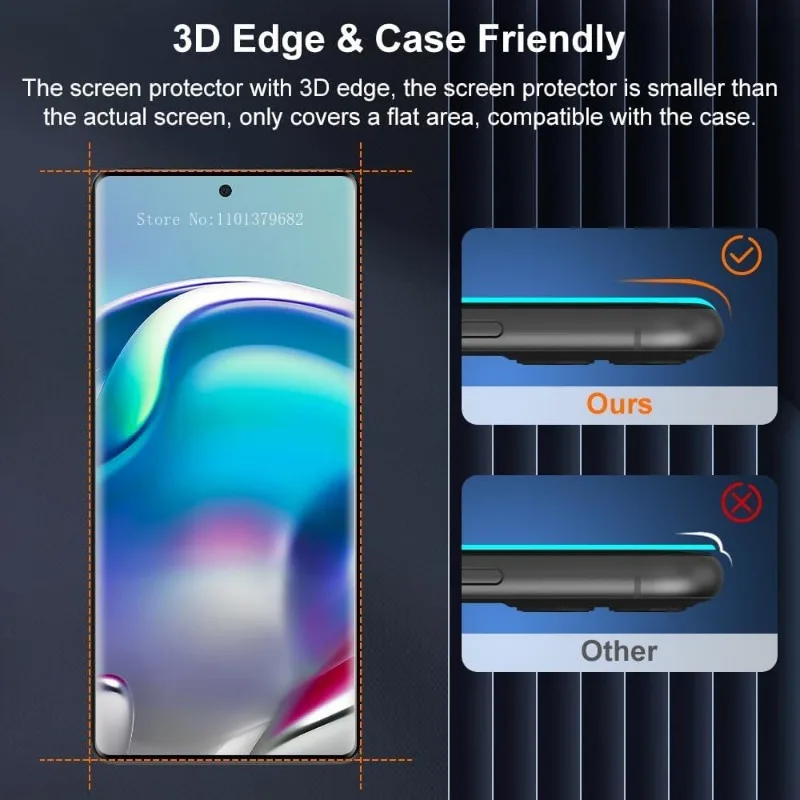 3 個強化ガラス Huawei 社の名誉 70 90 3D  - Curved Edge Screen のレビューと価格