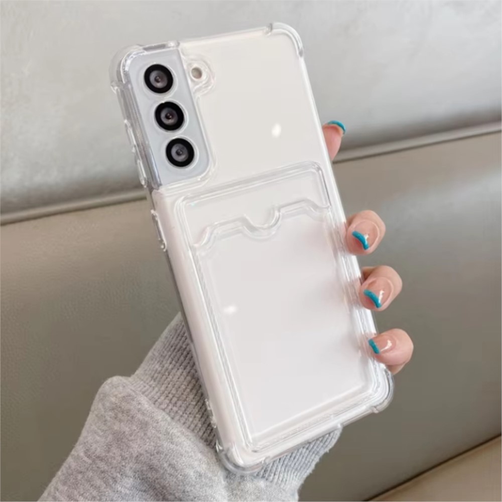 クリアシリコンカードスロットホルダー付きスマホケース Sam - Camera Lens Protector のレビューと価格