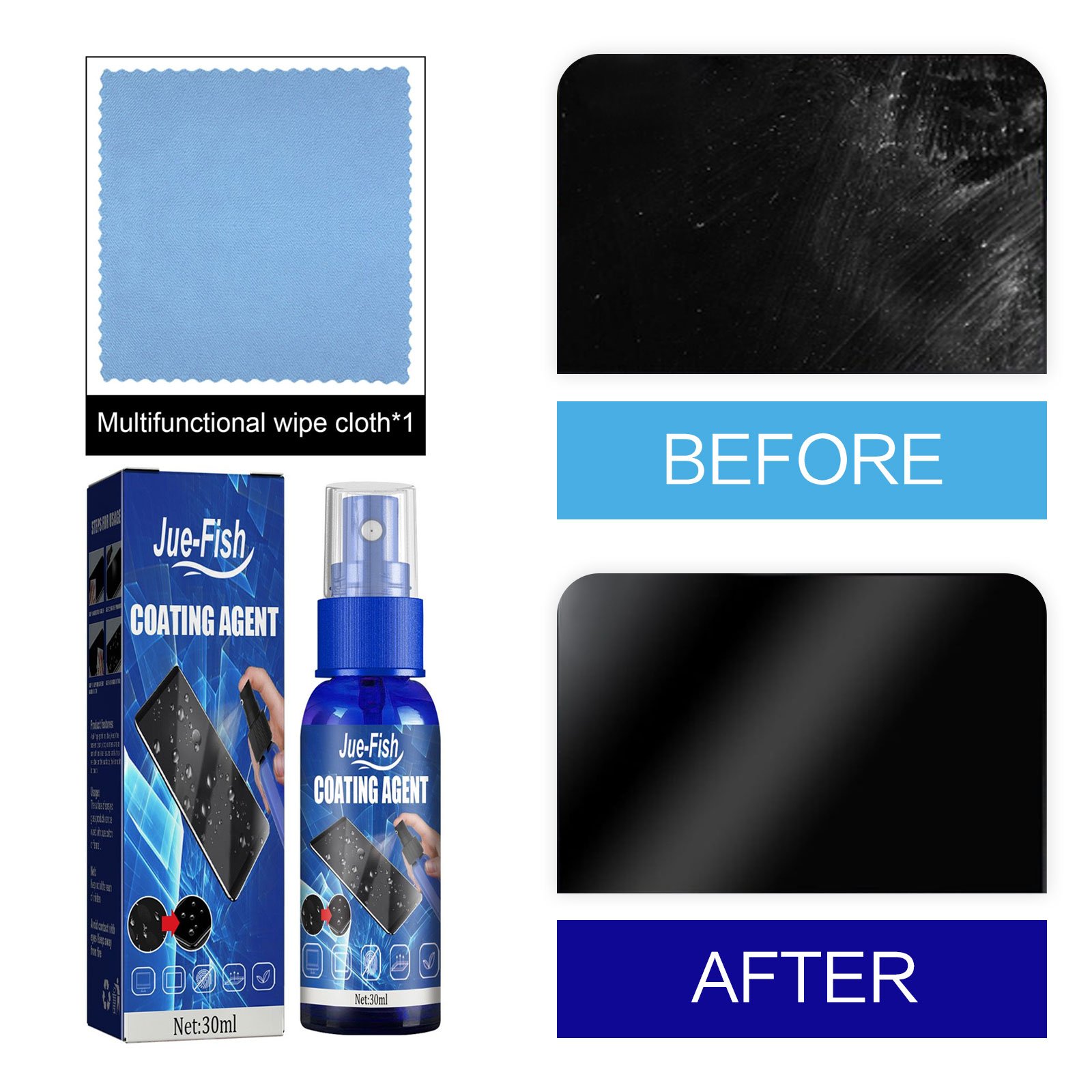 液体スクリーンプロテクタースプレー,疎水性コーティング,傷防 - Oleophobic Coating Spray のレビューと価格