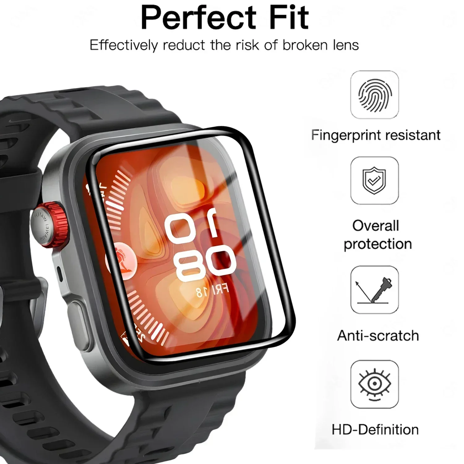 Huawei Watch Fit 3/Fit 4/Pro/S - Smartwatch Screen Film のレビューと価格
