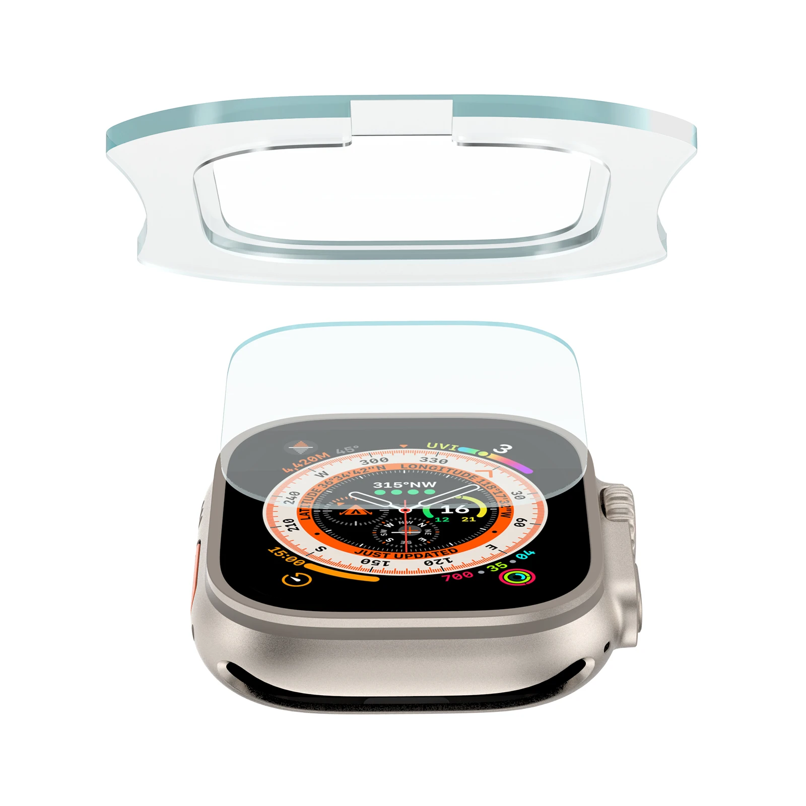 Apple Watch用スクリーンプロテクター,超薄型,49 - Screen Alignment Tool のレビューと価格