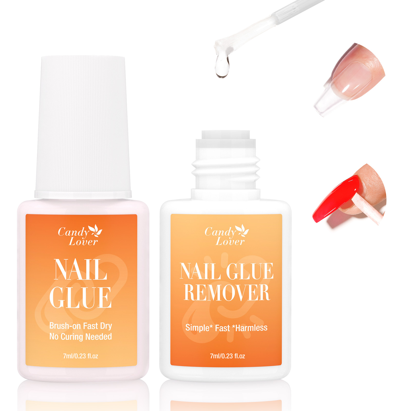 超強力ネイルグルーリムーバーキット UVライト不要 アクリル - Liquid Uv Glue Kit のレビューと価格