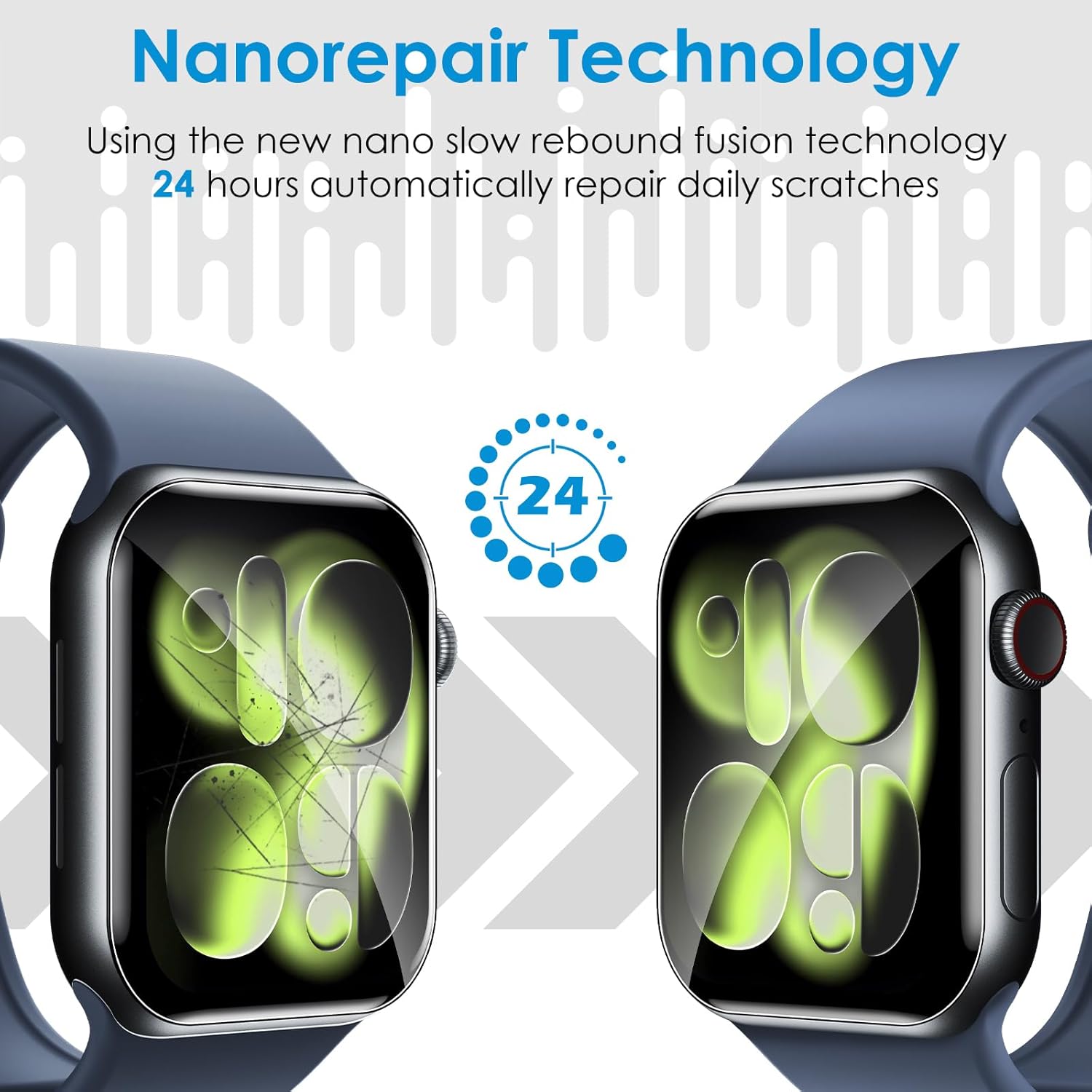 1-10 個のハイドロゲルフィルム Apple Watch  - Hydrogel Screen Protector のレビューと価格