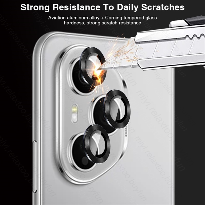 Honor400Proメタルリングカメラプロテクターキャップ - Tempered Glass Screen 9H のレビューと価格